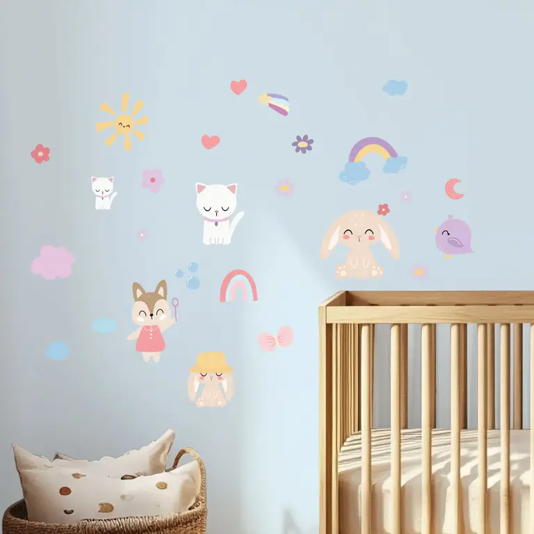 Animaux d'été Stickers muraux dans la chambre d'enfant