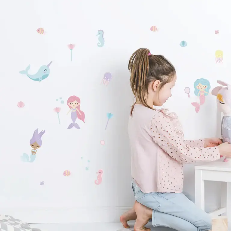 Sirènes Stickers muraux dans la chambre d'enfant