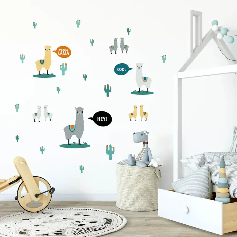 Lama Stickers muraux dans la chambre d'enfant