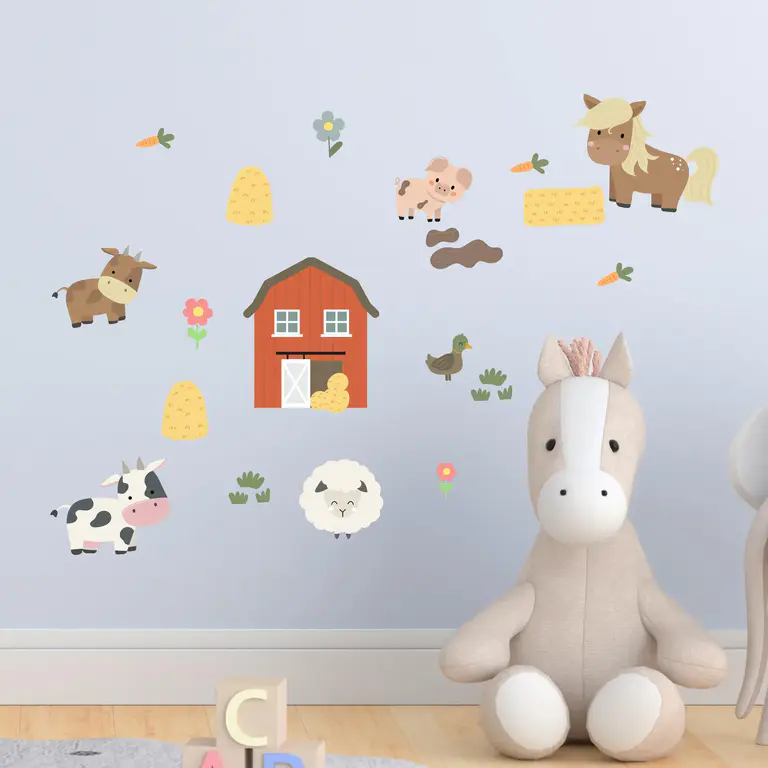 Animaux de la ferme Stickers muraux dans la chambre d'enfant