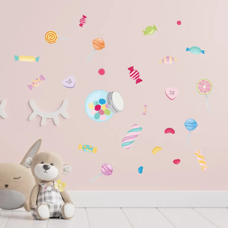 Bonbons Stickers muraux dans la chambre d'enfant
