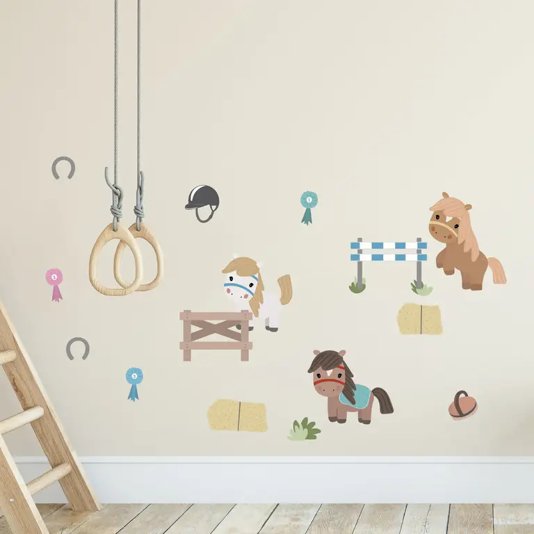 Stickers muraux chevaux aperçu