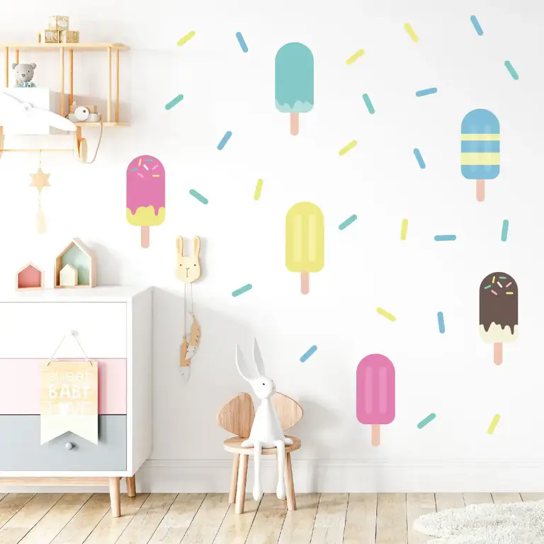 Bâtonnets de glace Stickers muraux dans la chambre d'enfant