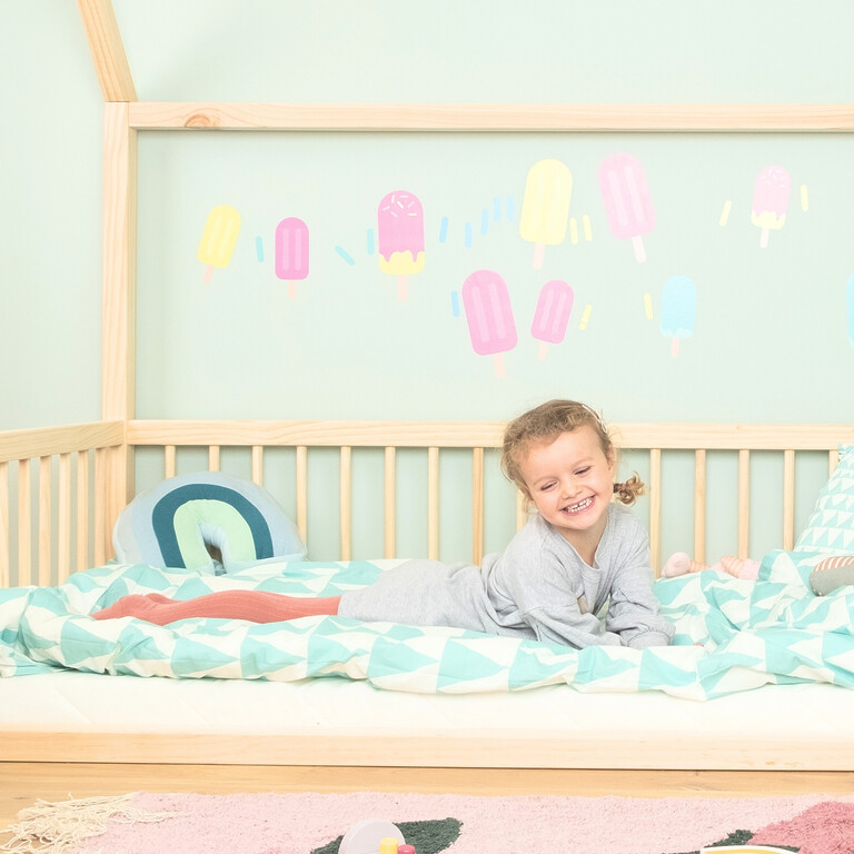 Stickers muraux bâtonnets de glace dans la chambre de fille