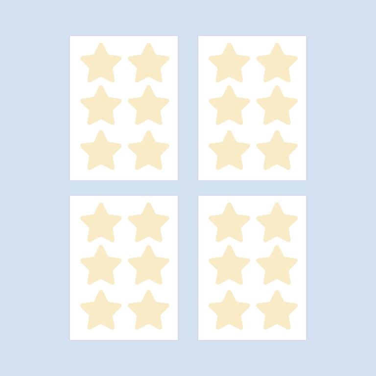 Stickers muraux étoiles phosphorescents qui brillent dans l'obscurité