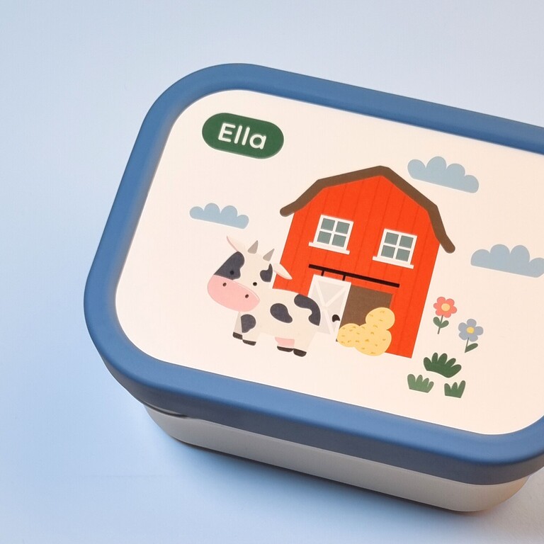 Boîte à goûter avec Animaux de la ferme