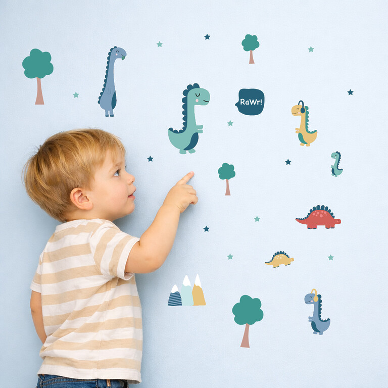 Dinosaures Stickers muraux dans la chambre d'enfant