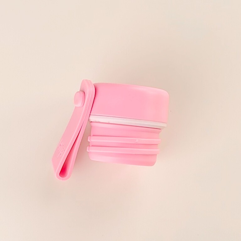 Bouchon vissé rose pour gourde Hipi
