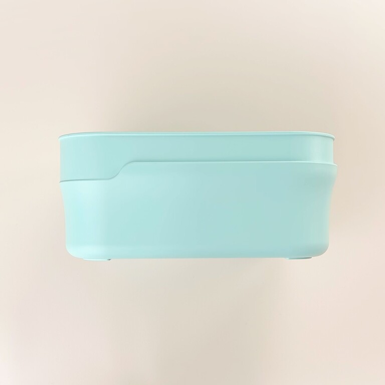 Fond vert pour boîte à goûter Hipi, vue de côté